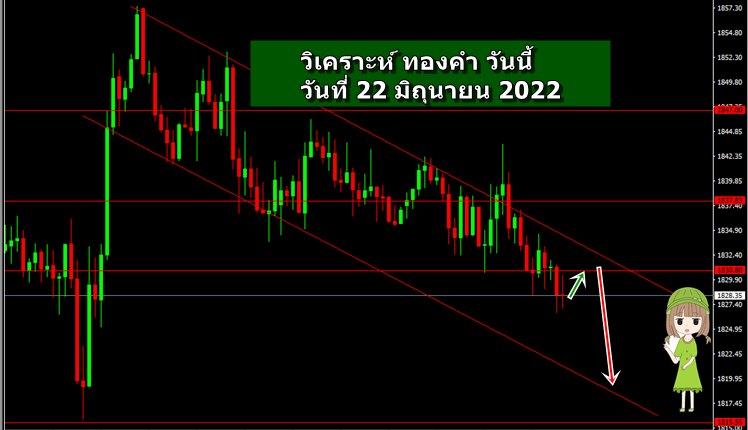 วิเคราะห์ ทองคำ วันนี้ วันที่ 22 มิถุนายน 2022