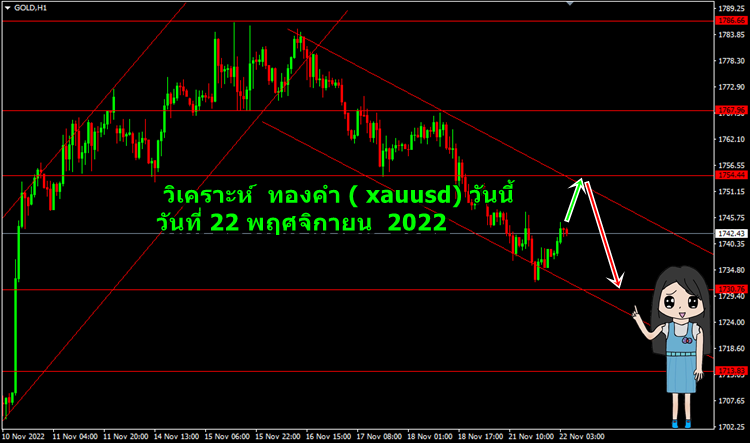 วิเคราะห์ ทองคำ ( xauusd ) ประจำวัน 22 พฤศจิกายน 2656